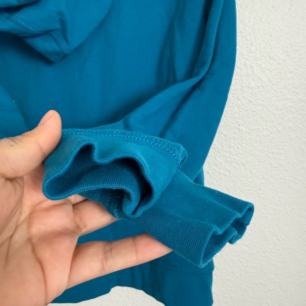 Hanna Andersson Kids Bright Blue Hoodie - Picture 4 of 5